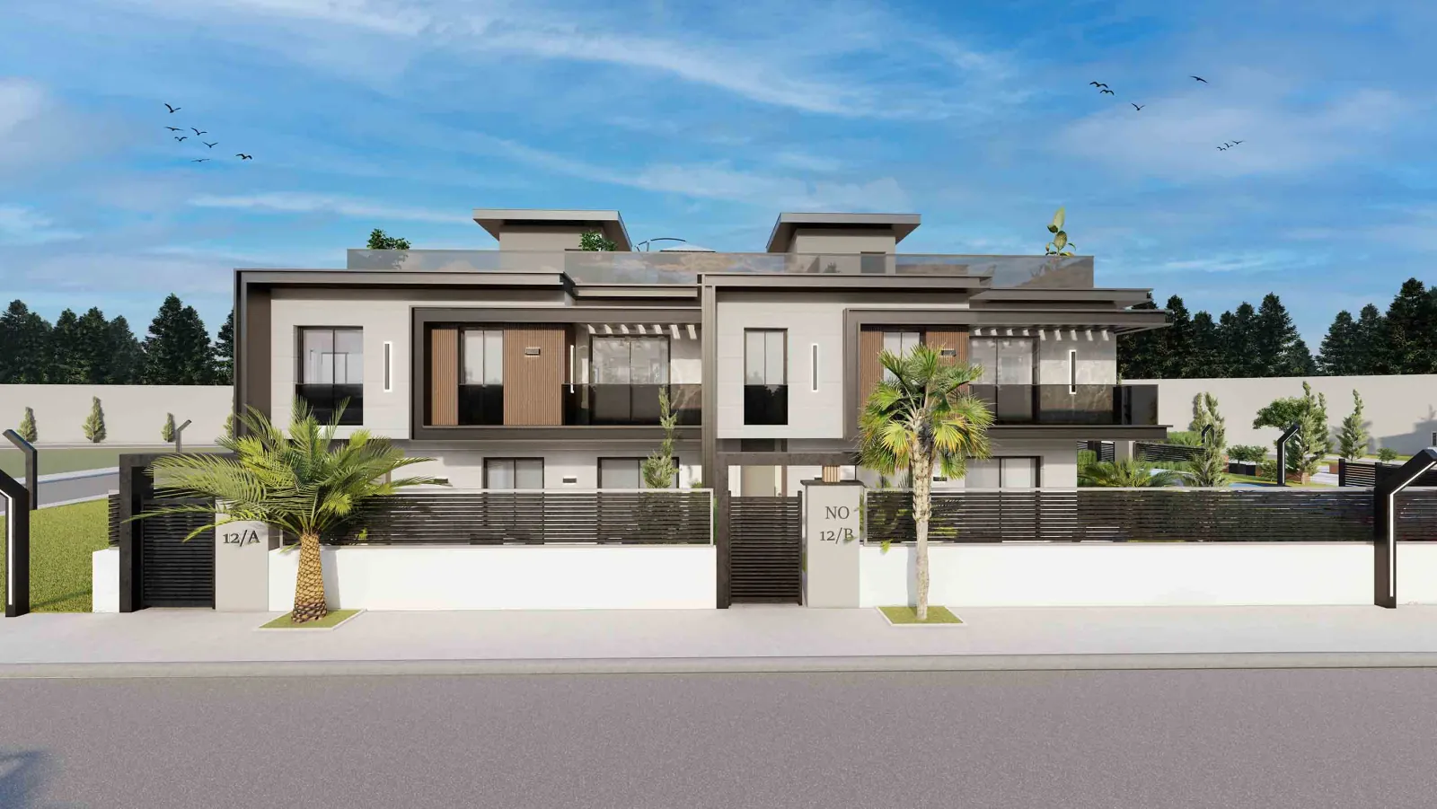 E Blok Giriş Cephesi & Balkon