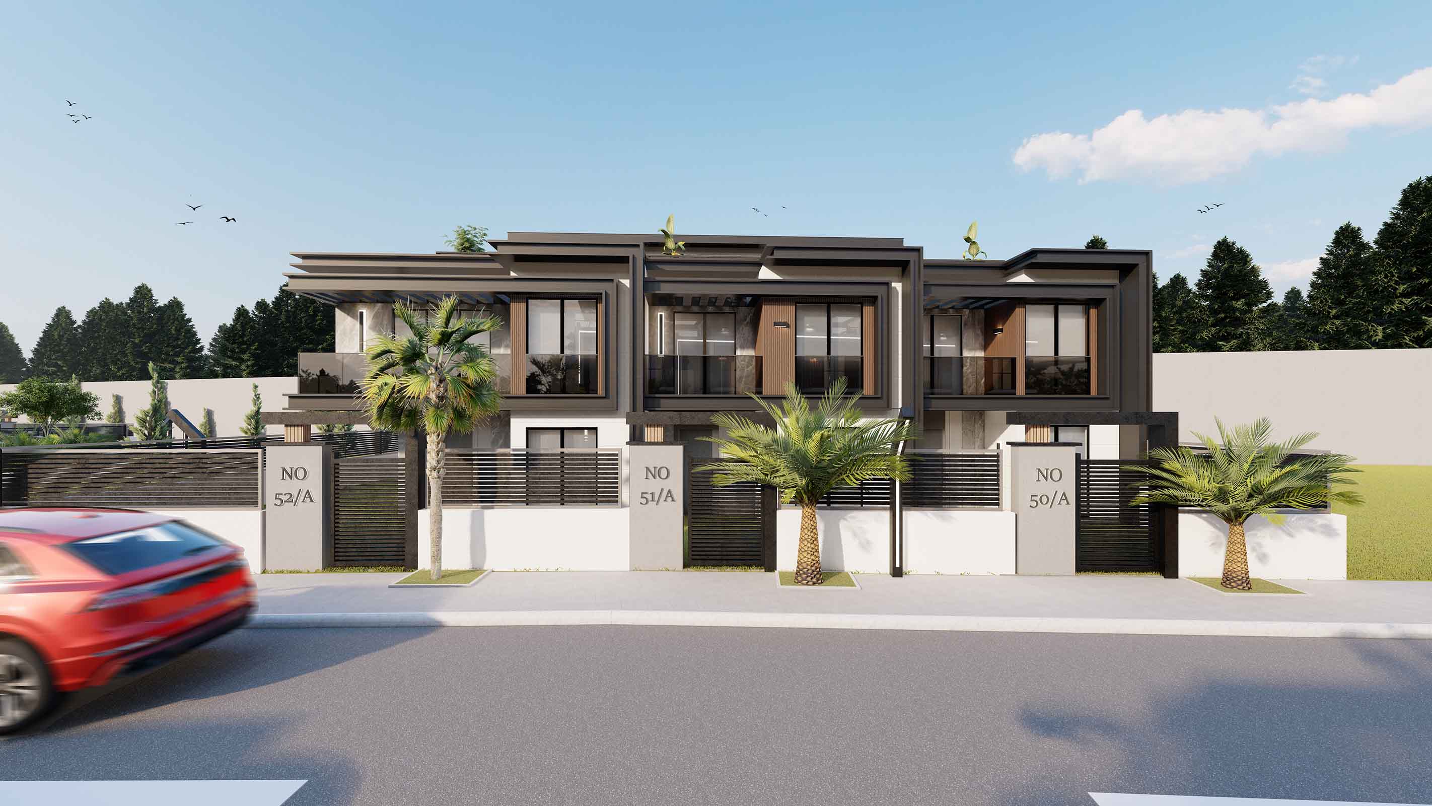Villa Homeros D Blok Dış Cephe Arka Görünüm